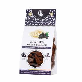 BISCUITI VEGANI CU OREZ SI COACAZE, fara zahar – 130g - Hiper Ambrozia