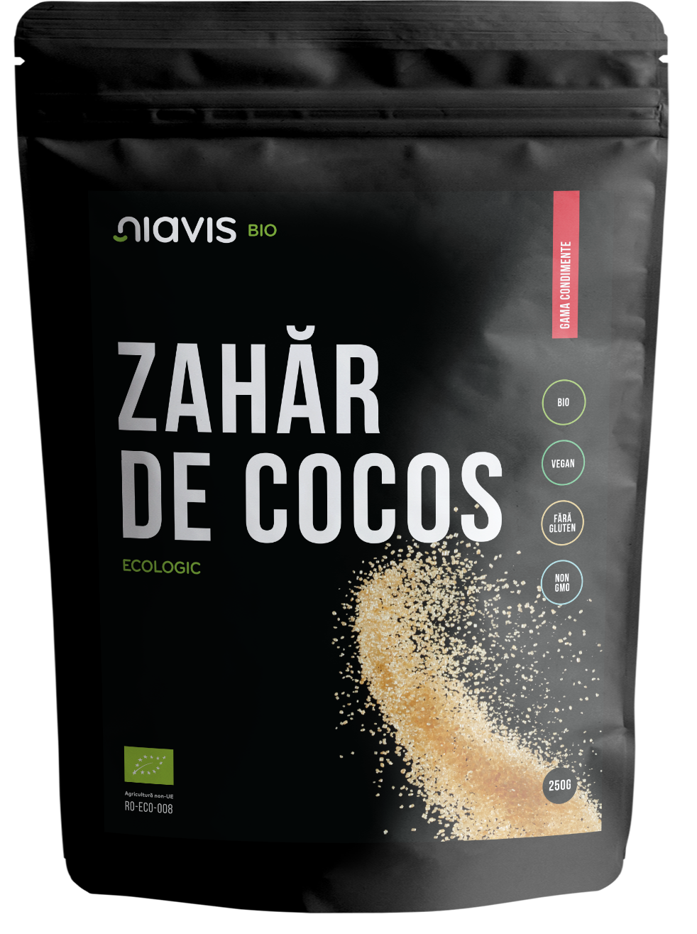 Zahar de cocos, eco-bio, 250g - niavis