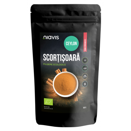 Scortisoara Ceylon pulbere, eco-bio, 60g - Niavis