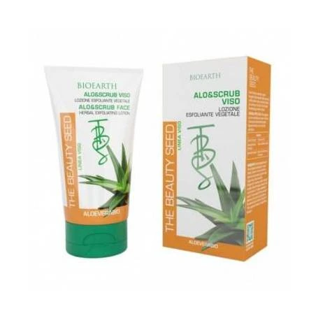 Scrub facial cu samburi de caise, 150ml - Bioearth