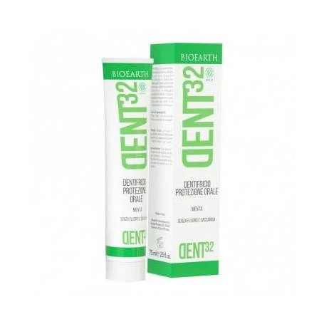 Pasta de dinti cu menta, DENT32, eco-bio, 75ml - Bioearth