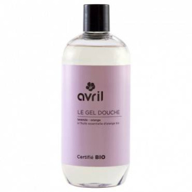 Gel de dus cu Lavanda si Portocale, eco-bio, 500ml - Avril