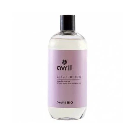 Gel de dus cu Lavanda si Portocale, eco-bio, 500ml - Avril