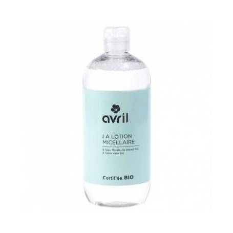 Lotiune micelara cu apa de albastrele, eco-bio, 500ml - Avril