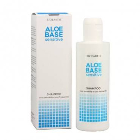Sampon pentru uz frecvent, scalp sensibil Aloebase, 200ml - Bioearth