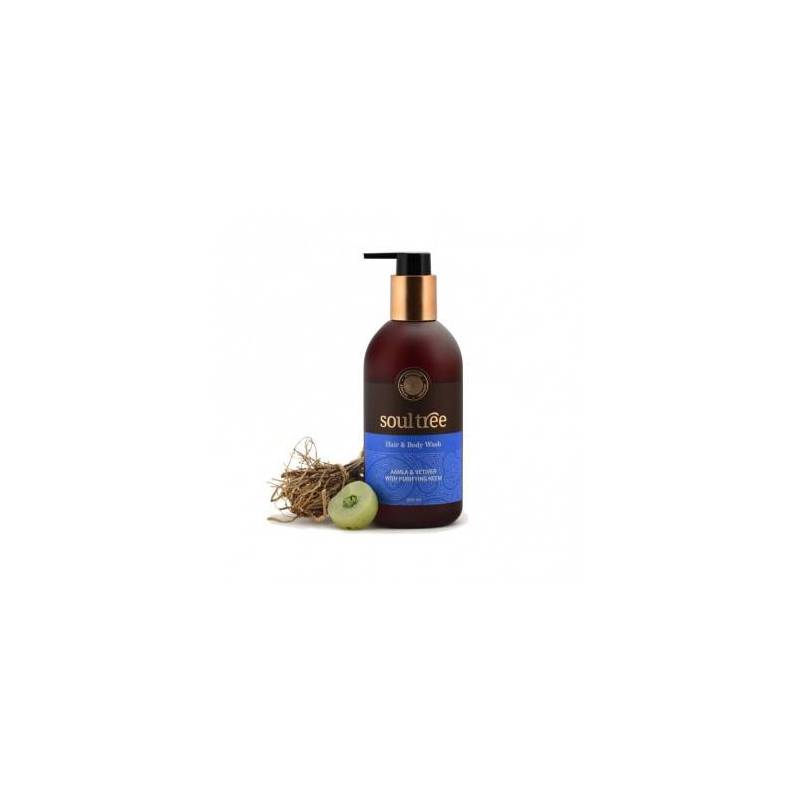 Sampon si gel de dus cu amla, vetiver si neem Eco-Bio 250ml - Soultree