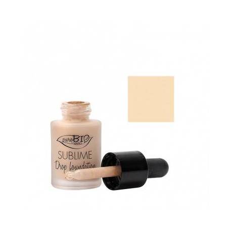 Fond de ten Sublime Drop Foundation 01, eco-bio, 15ml - PuroBio