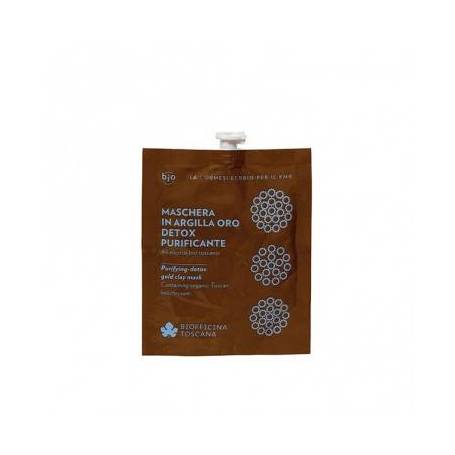Masca de argila galbena DETOX, 30ml  - Biofficina