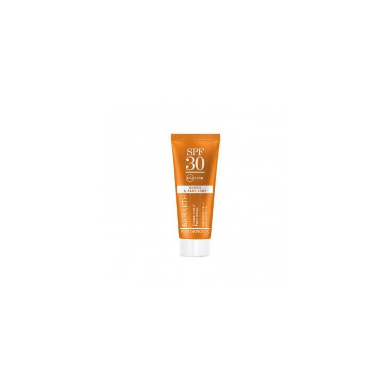Crema solara ten SPF30 cu ganoderma si aloe - Sun Defence Bioearth