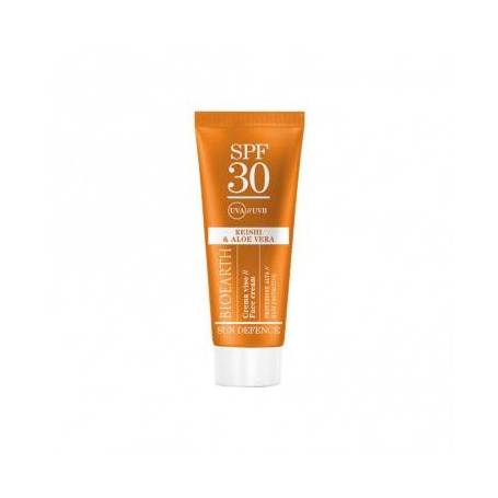 Crema solara ten SPF30 cu ganoderma si aloe - Sun Defence Bioearth