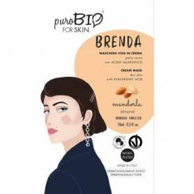 Masca crema pentru ten uscat BRENDA cu migdale, 10ml - PuroBio