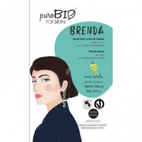 Masca crema pentru ten uscat BRENDA cu struguri verzi, 10ml - PuroBio