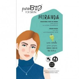Masca crema pentru ten gras MIRANDA cu struguri verzi, 10ml - PuroBio