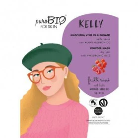 Masca peel-off pentru ten uscat KELLY cu fructe rosii, 13g - PuroBio