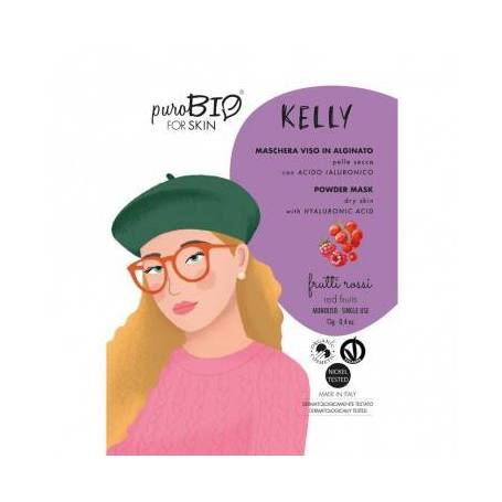 Masca peel-off pentru ten uscat KELLY cu fructe rosii, 13g - PuroBio