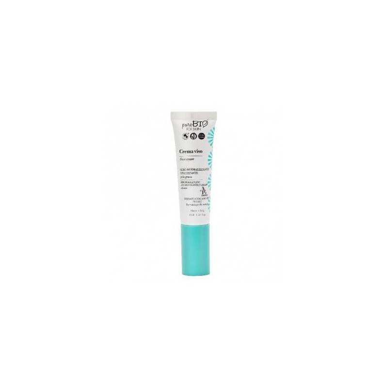 Crema matifianta ten gras cu acid hialuronic, eco-bio, 30ml - PuroBio
