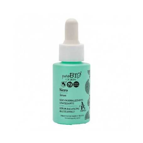 Ser pentru ten mixt, gras cu acid hialuronic, 15ml - PuroBio for skin