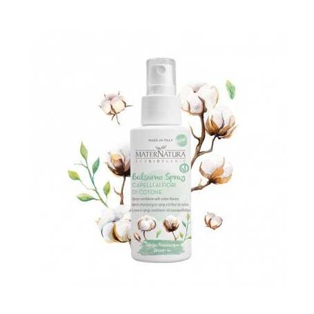 Balsam leave-in spray cu flori de bumbac, 150ml - Maternatura