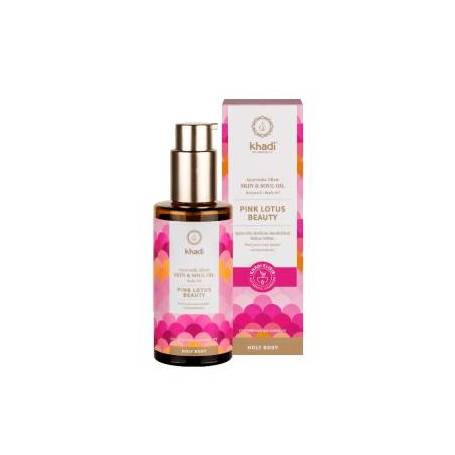 Ulei ayurvedic elixir Lotus Roz Skin si Soul, 100ml - Khadi