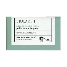 Sapun pentru ten cu Salvie si Neem, 150g - Bioearth