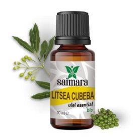 Ulei de Litsea Cubeba,May Chang, eco-bio, 10ml - Saimara