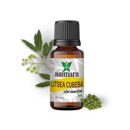 Ulei de Litsea Cubeba,May Chang, eco-bio, 10ml - Saimara