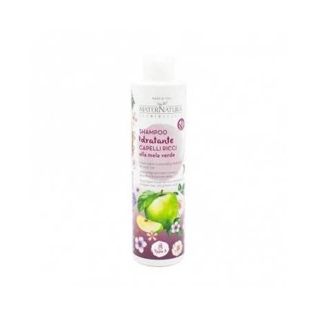 Sampon hidratant pentru par cret cu mar verde, 250ml - Maternatura