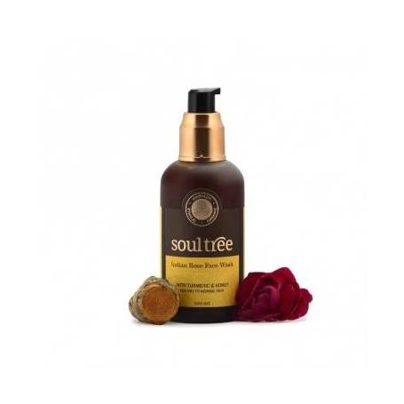 Gel curatare ten cu trandafir, turmeric, miere, 120ml - Soultree