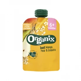 Gustare de mango, pere si ovaz, +6 luni, eco-bio, 100g - Organix