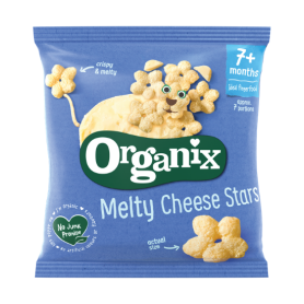 Snack stelute din porumb cu branza, +7 luni, eco-bio, 12g - Organix