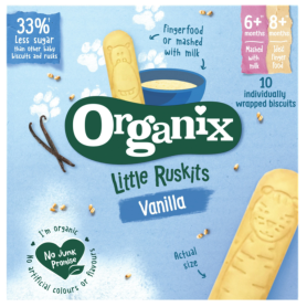 Biscuiti cu vanilie pentru sugari, +6 luni, eco-bio, 60g - Organix