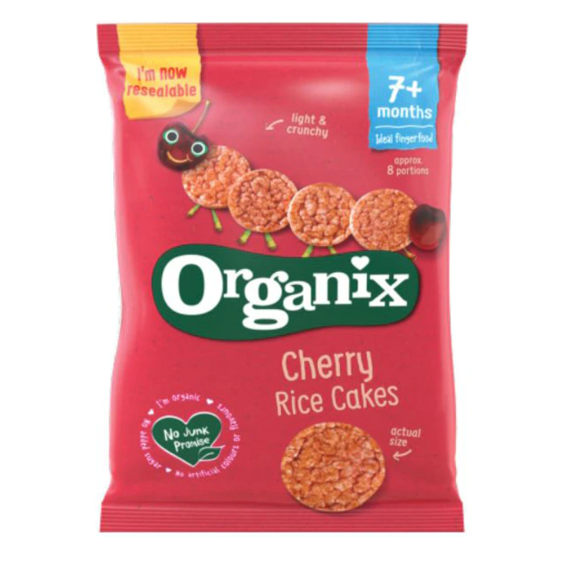 Rondele din orez expandat cu Cirese, +7 luni, eco-bio, 50g - Organix