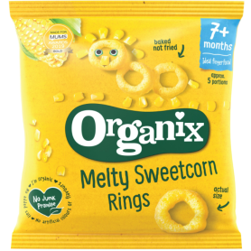 Snack din porumb expandat dulce, +7 luni, eco-bio, 20g - Organix
