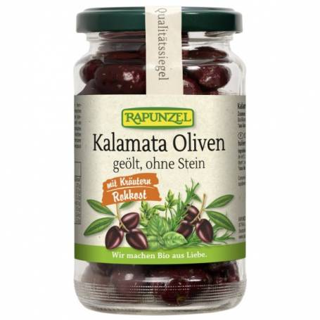 Masline Kalamata cu ierburi aromatice, 170g - Rapunzel