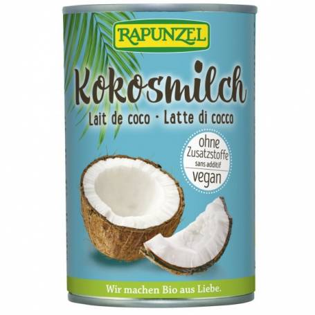 Lapte de cocos, eco-bio, 400ml - Rapunzel