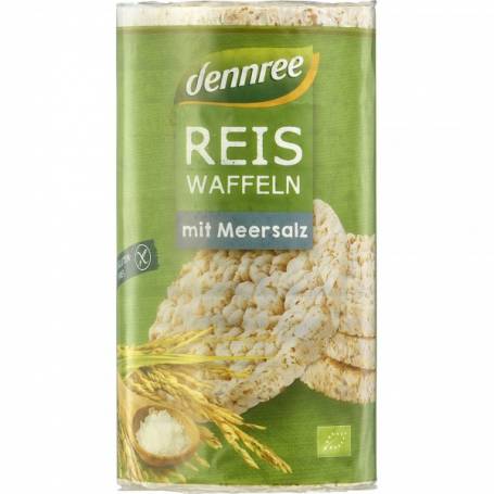 Vafe din orez expandat fara sare, eco-bio, 100g - Rapunzel