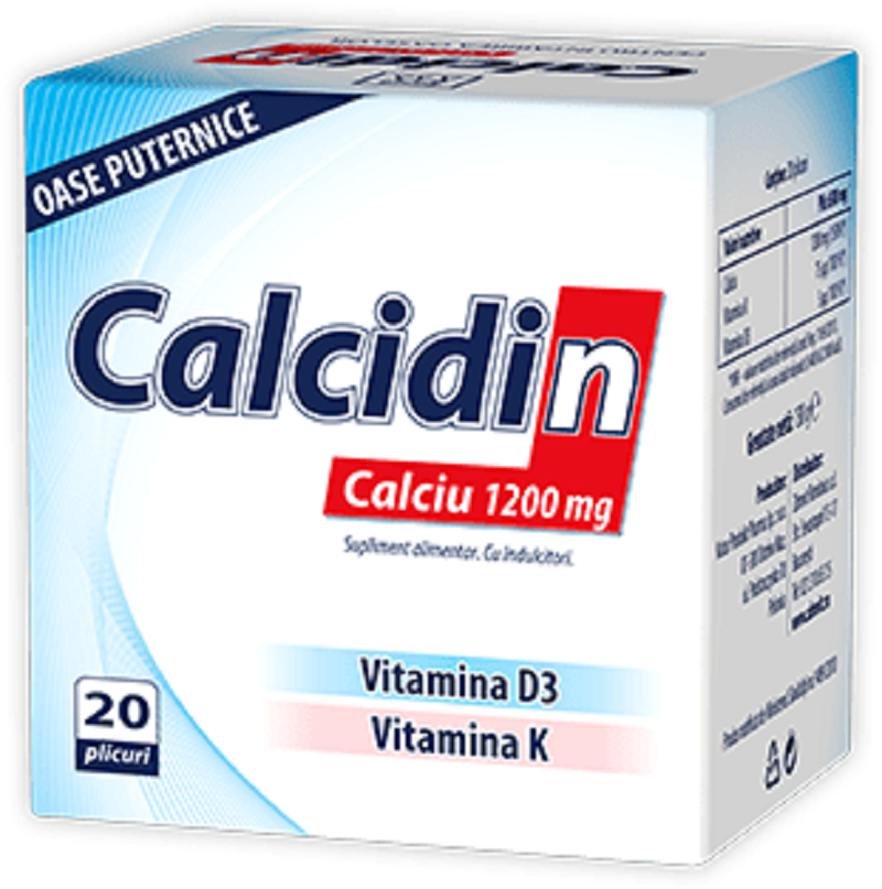 Calcidin 1200mg, 20pliculete - zdrovit