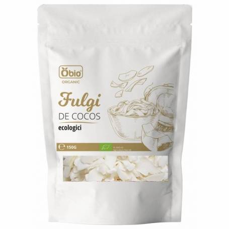 Fulgi de cocos raw, eco-bio, 150g - Obio