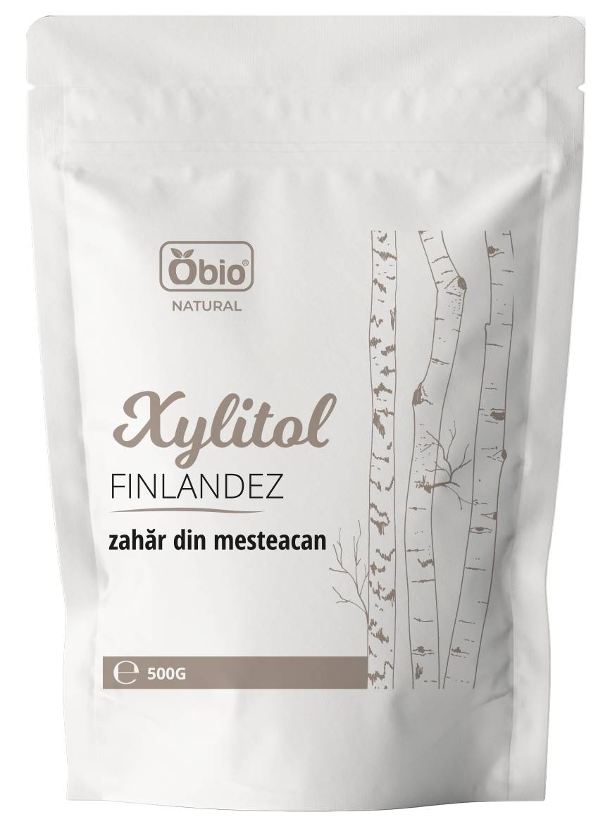 Xylitol finlandez, zahar de mesteacan, 500g - obio