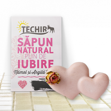 SAPUN NATURAL plin de IUBIRE 90g - TECHIR