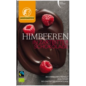 Zmeura invelita in ciocolata, eco-bio, 50g - Landgarten
