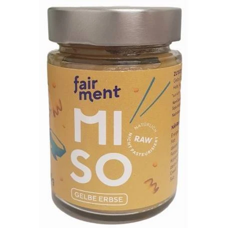 Pasta miso cu mazare galbena raw, eco-bio, 200g - Fairment