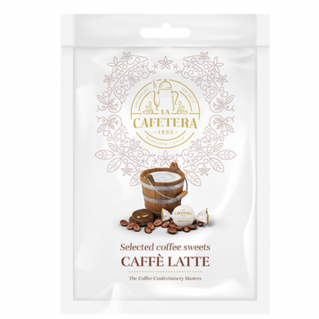 Bomboane cu Caffe Latte, eco-bio, 45g - La Cafetera