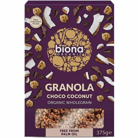 Granola cu ciocolata si cocos, eco-bio, 375g - Biona