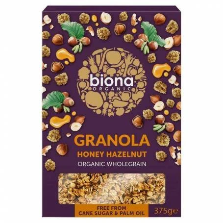 Granola cu miere si alune de padure, eco-bio, 375g - Biona