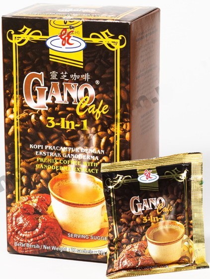 Ganocafe 3 in 1 - cafea instant 3 in 1 cu ganoderma - 20pl/cutie - gano excel