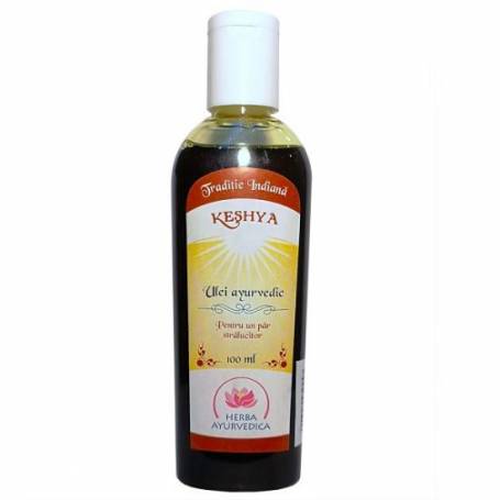 Ulei medicinal pentru ingrijirea parului Keshya, 100ml- Herba Ayurvedica