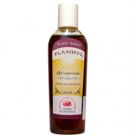 Ulei ayurvedic pentru un corp flexibil Flamisyl, 100ml- Herba Ayurvedica