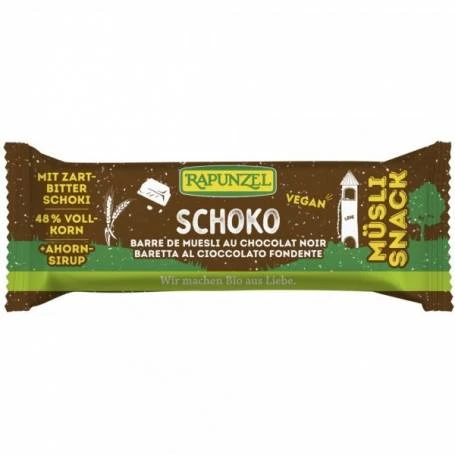 Musli snack cu ciocolata, eco-bio, 50g - Rapunzel