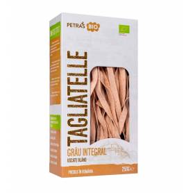 Tagliatele eco-bio integrale din grau dur 250g Petras